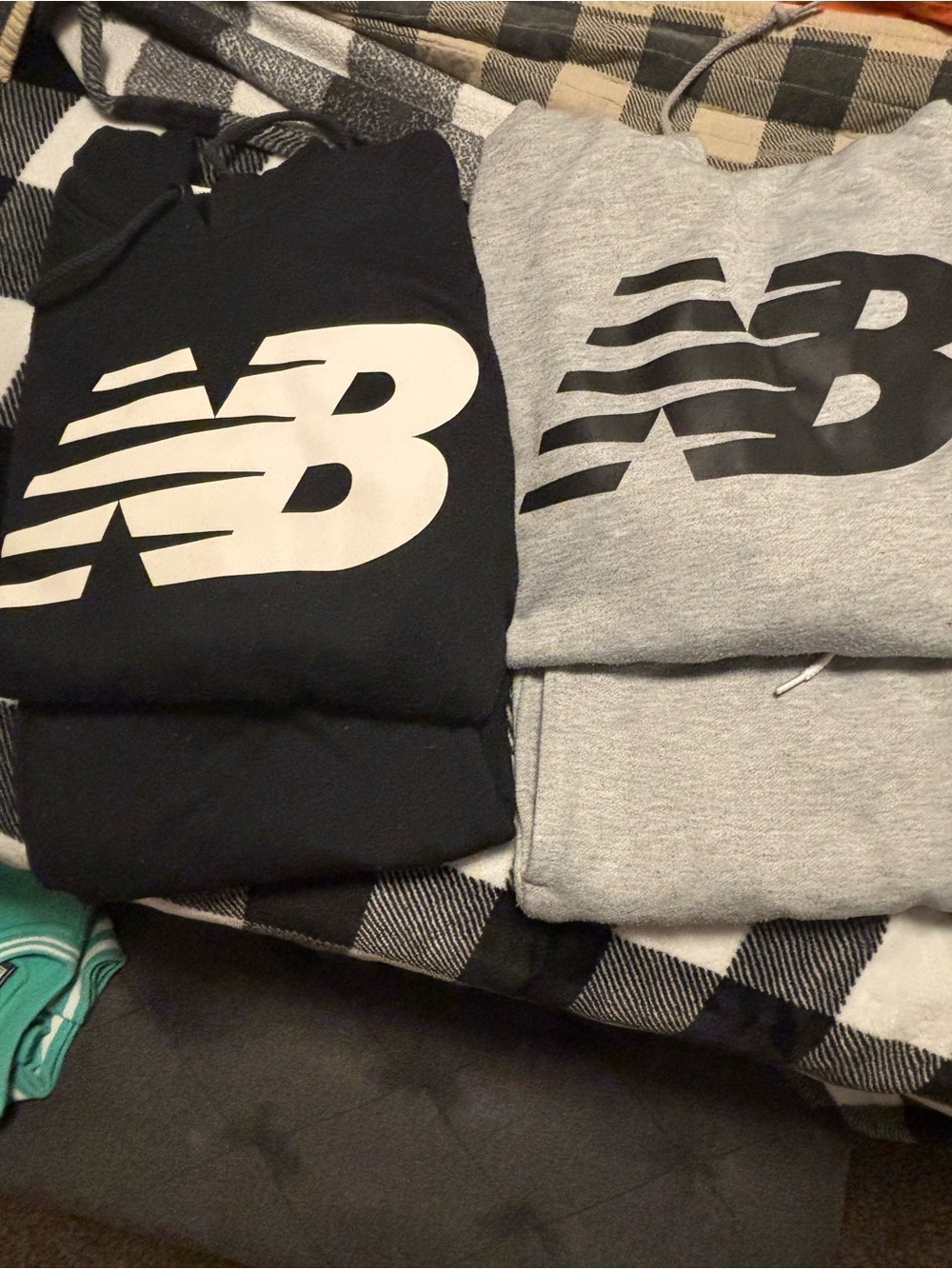 2 Women’s Size Large New Balance Black & Gray Joggers Sets Bundle
